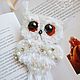 White Polar Owl brooch ' Miracle of the North'. Brooches. kotiki-elegancy-ruchnoj-raboty. Online shopping on My Livemaster.  Фото №2