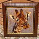 Giraffe. Oil painting, Pictures, Moscow,  Фото №1