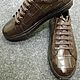 Order Sneakers made of crocodile leather, in brown. SHOES&BAGS. Livemaster. . Training shoes Фото №3