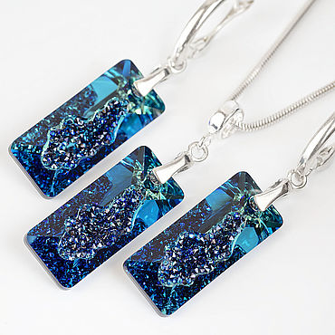 Украшения ручной работы. Ярмарка Мастеров - ручная работа Swarovski Серьги и подвеска  Сваровски Swarovski. Handmade.