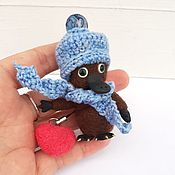 Куклы и игрушки handmade. Livemaster - original item A small Platypus toy with a felt heart (a gift for February 14). Handmade.