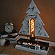Декор для дома новогодняя елка с домиками из дерева подарок, Елки, Истра,  Фото №1