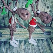 Куклы и игрушки handmade. Livemaster - original item Soft toys: Christmas reindeer!. Handmade.