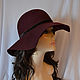 Hat Her dark Bardot. Hats1. Novozhilova Hats. Online shopping on My Livemaster.  Фото №2