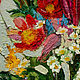 Picture: Bouquet on a striped napkin. Pictures. Ekaterina Petrovskaya / Painting (ekatestudio). My Livemaster. Фото №4