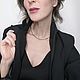 Комплект Чокер и браслет из гематита "Ночное небо...". Чокер. Новикова Анна. Интернет-магазин Ярмарка Мастеров.  Фото №2