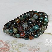 Фен-шуй и эзотерика handmade. Livemaster - original item Amulet bracelet made of Indian agate in the style of Chan Luu. Handmade.