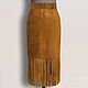 Sienna skirt made of genuine suede/leather (any color), Skirts, Podolsk,  Фото №1