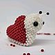 Улитка-валентинка. Амигуруми куклы и игрушки. Мое вдохновение | амигуруми | бисер. Интернет-магазин Ярмарка Мастеров.  Фото №2