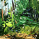 Painting of a pine tree 'A walk in the park', oil. Pictures. Lana Zaitceva. My Livemaster. Фото №5