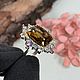 Кольцо с цитрином , аметистом и топазом. Кольца. Серебро СТИЛЬ ЛУНЫ. Ярмарка Мастеров.  Фото №6
