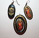 Lacquer set ' the Firebird'. Jewelry Sets. Palekh (AnnaKosach). Online shopping on My Livemaster.  Фото №2