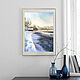 Картина акварелью " Дом у озера. Норвегия. " зимний пейзаж. Картины. 'МИР АКВАРЕЛИ ' Евгения. Ярмарка Мастеров.  Фото №4