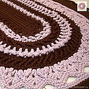 Для дома и интерьера handmade. Livemaster - original item Carpets for home: large oval openwork multicolored carpet. Handmade.