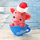 'Pig in a Cup' soap handmade gift Cup. Soap. Edenicsoap - soap candles sachets. My Livemaster. Фото №6