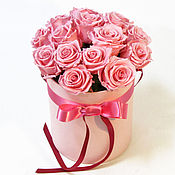 Цветы и флористика handmade. Livemaster - original item Bouquets of roses in a hatbox. Handmade.