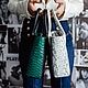 Women's Green Python Leather Bag. Classic Bag. ulijana-zijangirova. My Livemaster. Фото №6
