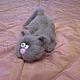 Nix... (knitted cat, knitted toy, cat,toy), Stuffed Toys, Teykovo,  Фото №1