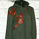 Parka for cosplay by anime Nagito Danganronpa by hand painted, Parkas jacket, St. Petersburg,  Фото №1