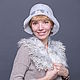 Валяная шляпка "Туман". Шляпы. Ирина Яковлева (IrinaJ). Интернет-магазин Ярмарка Мастеров.  Фото №2