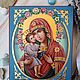 Рукописная икона Пресвятая Богородица Жировицкая, Иконы, Сергиев Посад,  Фото №1