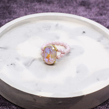Украшения ручной работы. Ярмарка Мастеров - ручная работа Кольцо PASTELS Tender Pink. Handmade.