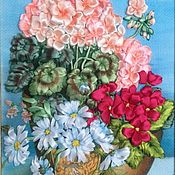 Картина с цветами Цветение