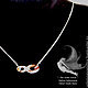 Chain and pendant necklace Swarovski INFINITY 28mm infinity. Pendants. 'Solnechnye iskry' (selemnevagalina). My Livemaster. Фото №5