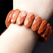 Украшения handmade. Livemaster - original item Women`s gold sand aventurine bracelet. Handmade.
