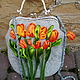 Сумочка "Тюльпаны", Классическая сумка, Тернополь,  Фото №1