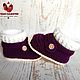 Booties knitted Shoes with socks. Babys bootees. Baby Slipper - Hand Made Booties (baby-shoe). My Livemaster. Фото №5