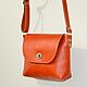 Women's bag 'orange' genuine leather. Crossbody bag. J.P.-Handmade Designer Bags. My Livemaster. Фото №4