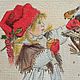Заказать  "Девочка и птички" картина маслом на магните. Картины LanArt. Ярмарка Мастеров. . Картины Фото №3