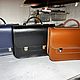 290 -- Портфель из тёмно-синей кожи. Портфель. OSIPOFF_BAGS. Ярмарка Мастеров.  Фото №5