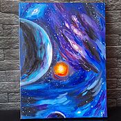 Картины и панно handmade. Livemaster - original item Galaxy oil painting. Handmade.