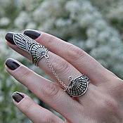 Украшения handmade. Livemaster - original item Zangezur ring with blackening in 925 sterling silver GA0009. Handmade.