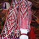 The Renaissance belt is white-burgundy-red with a double dotted border. Belts and ribbons. LEJLIKA - poyasa i ochelya dlya vsej semi. Ярмарка Мастеров.  Фото №4