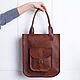 Women's brown leather bag SORA. Classic Bag. migotobags. Online shopping on My Livemaster.  Фото №2