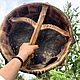 Шаманский бубен с росписью тотем Волк. Ритуальная атрибутика. СЕМЬ БУСИН от Вэйкас. Интернет-магазин Ярмарка Мастеров.  Фото №2
