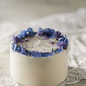 Сувениры и подарки handmade. Livemaster - original item Botanical candle made of soy wax with dried flowers.. Handmade.