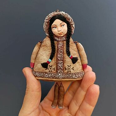 Елочная игрушка-болтушка Чукча. Ватные игрушки Ольги Рыжковой. Елочные игрушки ручной работы - Ярмарка Мастеров Елочные игрушки ручной работы. Ярмарка Мастеров - ручная работа Елочная игрушка-болтушка Чукча. Handmade.