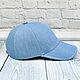 Baseball cap made of thick denim, in blue!. Baseball caps. SHOES&BAGS. My Livemaster. Фото №5