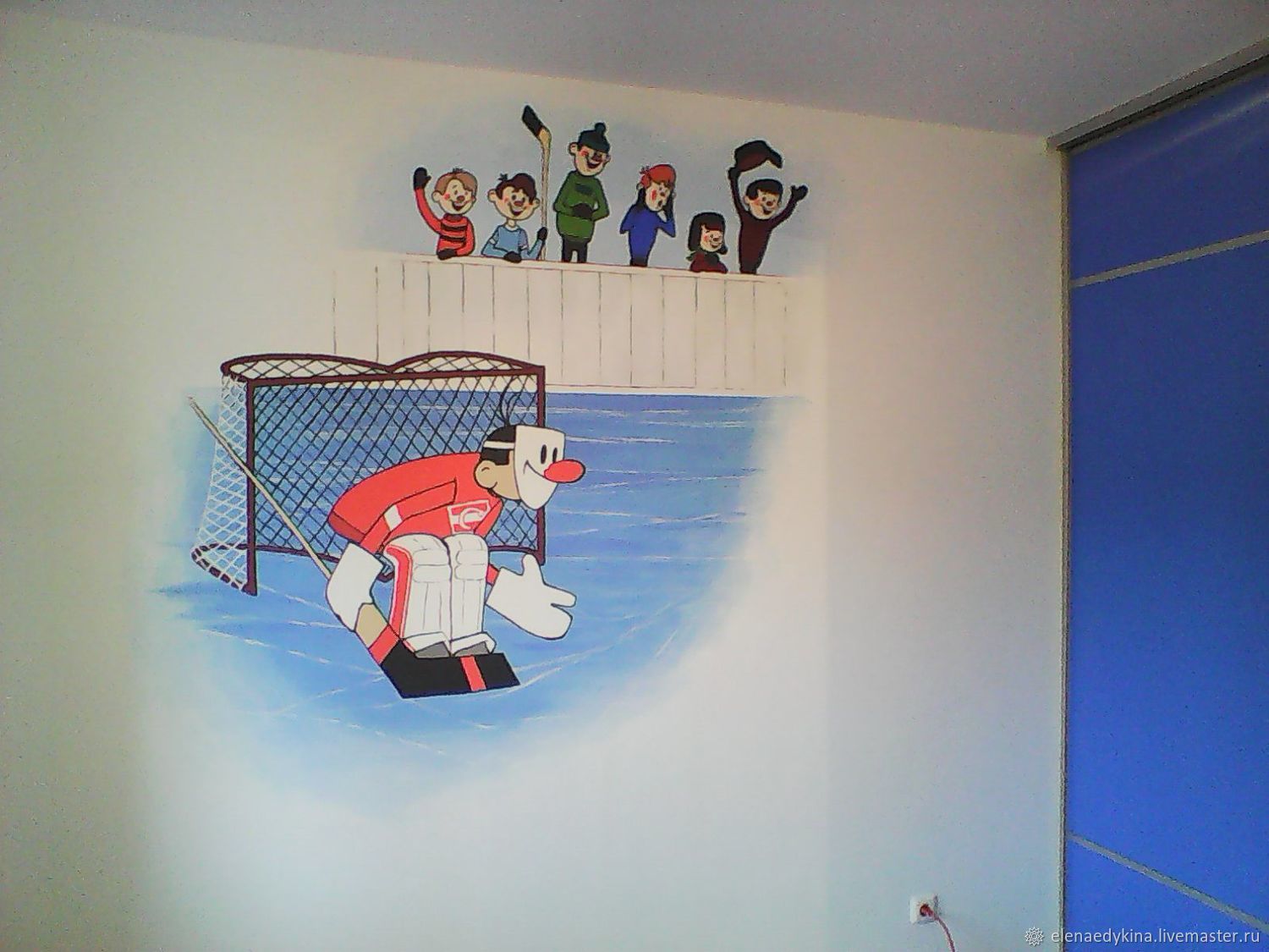 Роспись стен хоккей