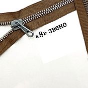 Материалы для творчества handmade. Livemaster - original item zipper: Double-lock zipper 60cm metal. Handmade.