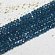 Beads 80 pcs faceted 3h2 mm Blue rainbow. Beads1. agraf. My Livemaster. Фото №4
