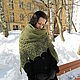 Шаль с бисером " Лесная нимфа". Шали. Фатинисса. Ярмарка Мастеров.  Фото №6