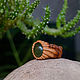 Кольцо деревянное с кварцем «Восход на Венере», Кольца, Киев,  Фото №1