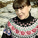 Nordic Rose свитер с круглой кокеткой. Свитеры. Natalia Murchime. Ярмарка Мастеров.  Фото №4