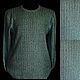 Men's jumper made of tweed linen ' Tracks on reps', Mens jumpers, Kostroma,  Фото №1