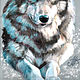 The Snow Wolf. Original. Pastel. Pictures. Valeria Akulova ART. My Livemaster. Фото №4